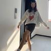 Sombreros Elegantes Estilo BF Europeos y Americanos Estampado Superior Universidad Cool Marca de Moda Country Estudiante Sudadera de Cuello Redondo para Mujer Ropa de Mujer Nueva Moda