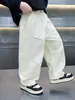 Calça tesoura de algodão para meninos Primavera e Outono Estilo Coreano Infantil Estilosa Versátil Casual para Meninos Jovens Atacado