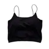 Top de tirantes camisola sujetador para mujer con almohadilla en el pecho prenda interior de una pieza top corto deportivo para chica hot moda ins
