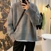 Primavera e Outono Novidades em Hong Kong-estilo Trendy Sweater Masculino Trendy Brand Loose Coreano-estilo Casal Sweater Top Cross-border Comércio Exterior