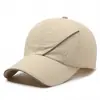 Boné de Baseball Masculino Novo de Verão com Aba Estendida Secagem Rápida Chapéu para Lazer ao Ar Livre Esportes Respirável Boné Versátil
