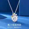 Collar de flor de gardenia para mujer, plata de ley 999, estilo frío, ligero, cadena de clavícula, joyería de moda, regalo, 2025