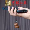Accesorio Llavero Little Pony de Palo de Rosa, Adorno de Cadena para Teléfono Lanyard Caballo del Zodiaco Tallado en Madera Yiming Xianyuan
