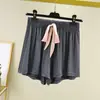 Shorts Soltos de Modal para Mulheres no Verão, Calça de Casa Modeladora de Cintura Alta, Adequado para Uso Externo, Pijama Casual Plus Size