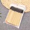 Cepillos Desechables de Madera para Pestañas al por Mayor, Cepillos de Bambú para Maquillaje, Cepillos Curvadores de Pestañas en Espiral, Herramientas de Belleza para Pestañas, Pestañas