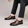 Sapatos masculinos de couro da marca Dragonfly, couro genuíno, versáteis, respiráveis, sapatos business casual, novo modelo para homens de meia-idade e idosos, sola macia