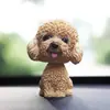 Cachorro de balançar a cabeça para decoração de carro, boneca fofa, console central, suprimentos criativos para decoração de interior de carro