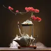Creativo Zen Chinoiserie Pin de Bienvenida Fuente Humidificación Flujo de Agua Adornos Feng Shui Atraer Riqueza Sala de Estar Oficina Regalos de Inauguración