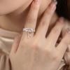 Anillo Multicapa con Lazo para Mujer, Sencillo y Moderno, Elegante y Único, Nuevo Anillo Abierto, Anillo para Dedo Índice Estilo Ins