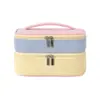 Feifan Maletas Transfronteriza Nuevo Estilo Ligeramente Dulce Pana Doble Capa Bolsa de Almacenamiento Alto Valor Doble Capa Bolsa de Maquillaje Gran Capacidad