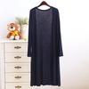 Primavera e Verão Modal Longo Bolso Cardigan Proteção Solar Roupas Casuais Femininas Camisa de Ar Condicionado Casaco Longo Fino Xale Externo