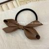 Bonito y moderno diseño Maillard marrón negro PU lazo pico de pato clip lateral horquilla agarre clip flequillo cordón accesorios para el cabello