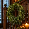 Vendas Diretas de Fábrica Guirlanda de Pinheiro Simulada de Natal Enfeites de Natal Decorações de Porta Luzes Decorativas Cenário de Vitrine Iluminação Ambiente