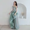 Vestido de Noche para Banquete Anual de Reunión Anual de Influencers de Moda Nueva Tendencia 2026, Elegante Vestido Largo de Presentadora, Como un Hada y Soñador