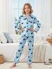 Traje de pijama para niños de comercio exterior otoño seda manga larga niñas ropa de casa de dos piezas ropa para niños una generación de cabello