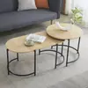Mesa de Centro de Lujo Ligero y Gama Alta para Sala de Estar Combinación de Mesa de Café para Sofá Suministros del Fabricante Mesa de Té Pequeña para Recepción para Apartamentos Pequeños