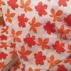 Papel de Regalo Otoñal Patrón de Hoja de Arce Papel de Envoltura Frágil Anti-Desgaste Estilo Ins Papel Naranja Pera