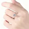 Moda Cruzada Europeia e Americana Anéis de Zircônia Exquisitos Anéis Personalizados Tendência de Alto Padrão Presente de Aniversário para Casal Atacado