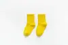 Calcetines de algodón peinado de color caramelo para niños, nuevos calcetines de tubo de doble aguja, de color fluorescente, de otoño e invierno de 2020