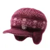 Gorros Cálidos para Mujeres de Mediana Edad y Mayores, Madres, Protección contra el Frío de Otoño e Invierno, Gorros de Punto con Protección para las Orejas para Personas Mayores y Abuelas, Gorros de Lana con Forro de Felpa