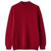 Suéter de Caxemira Montanha Masculino 24 Outono e Inverno Novo Gola Alta Engrossado Cor Sólida Tricô Suéter Casual de Negócios Camiseta Básica de Caxemira