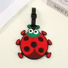 Etiqueta de Bagagem de Silicone de Animal de Desenho Animado Criativa Anti-Perda para Mala Pequenos Acessórios de Pingente de Identificação de Bagagem