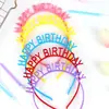 Decoración de Pastel Horneado Celebridad de Internet Feliz Cumpleaños Diadema Sombrero de Cumpleaños Fiesta Fiesta Diosa Accesorios para el Cabello de Color