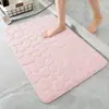 Felpudo con patrón de piedra de guijarro bestseller transfronterizo, felpudo absorbente para baño de espuma viscoelástica, alfombrilla antideslizante