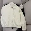 Chaqueta de Piel para Mujer, Estilo Coreano, Nuevo Modelo Primavera 2026, Chaqueta de Piel Negra Sencilla, Chaqueta con Cremallera, Top Versátil