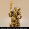 Adornos de estatua de cobre de Guan Gong, dios de la riqueza, estatua de Buda con espada ancha, Guan Yu, Guan er ye wu, adornos artesanales de dios de la riqueza.