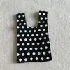 Bolso de Mano Grueso de Alto Peso Estilo Ins, Bolso Tote de Moda, Bolso Cubo Sencillo, Bolso Tejido para el Día de la Diosa