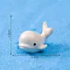 Paisaje en miniatura con tiburones lindos, tortugas pequeñas y otros adorables animales marinos; decoración de acuario, accesorios DIY y adornos pequeños