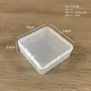 Caja de almacenamiento de plástico cuadrada multimodelo con tapa, partes transparentes, herramientas pequeñas, caja de embalaje a prueba de polvo, caja de muestra al por mayor