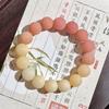Pulsera de bodhi de semilla original con tacto esmerilado natural para niñas alrededor del dedo suave estudiantes cuentas de juego cuentas pulsera de un solo círculo al por mayor