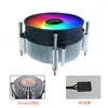 Fábrica 12ª geração 1700 CPU de alto desempenho radiador núcleo de cobre núcleo de alumínio luz colorida controle de temperatura velocidade ventoinha de computador 115x