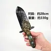 Obsidiana Cristal Natural Ópalo Cuchillo Hacha Espada Sin Filo Modelo Csgo Cuchillo Golpeado a Mano Cuchillo de Mena Wholesale