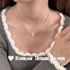 Plata Esterlina S925 Corea del Sur Estilo Coreano Flor Pequeña Pulsera de Doble Capa Flor Accesorios para Mujer Personalidad Simple Collar Sencillo Estilo Ins