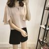 Estilo Novo Verão 2026 100kg Estilo Coreano Tamanho Grande Feminino Solta Emagrecedora Manga Curta Camiseta Top Blusa de Chiffon para Mulheres