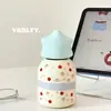 Taza Termo Nuevo Modelo 2026 de Alta Apariencia para Niñas, Estudiante Acero Inoxidable 304 Nicho Dibujos Animados Portátil Taza de Bebida Directa