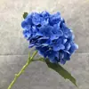 Película Western Americana Tacto a Mano Hortensia Accesorios para el Hogar Florales Lavable Hortensia de Cabeza Única con Hoja Accesorios de Boda