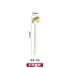 Acero Inoxidable 410 Mango Largo Cuchara Redonda Pequeña Estilo Ins Creativa Cuchara para Remover Hielo Cuchara para Remover Café Cuchara para Postre Cuchara para Miel