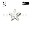 Brincos de liga de titânio F136 com zircônia de pentagrama, brincos de piercing labial em estrela com rosca externa G23, joias para piercing corporal