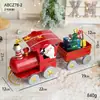 Decoración Navideña de Hierro Luminosa con Luces, Trineo, Anciano, Reno, Carrito de Regalos para Niños, Decoración de Escritorio