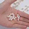 Nuevas Perlas de Agua Dulce Naturales Casi Redondas Sin Semilla, Cuentas Sueltas con Fuerte Brillo y Agujeros para Accesorios de Joyería Hechos a Mano DIY