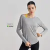 Top de yoga transpirable, de manga larga, para principios de otoño, ajustado, casual, holgado, deportivo, para mujer, adecuado para correr