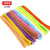 Paquete de Materiales para Ramo DIY de Palo Retorcido Pompones de Felpa Simulada Palo Plegable a Mano Color Macarrón Rompecabezas al por Mayor