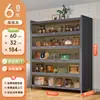 Gabinete de almacenamiento de acero para cocina del hogar, gabinete de almacenamiento multifuncional para electrodomésticos, gabinete multicapa de pie con puertas, gabinete a prueba de polvo integrado
