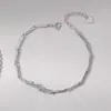 Roda Gigante em Estoque Pulseira de Cipó para Casal para Mulheres Prata de Lei S925 Estilo Coreano Design de Nicho Simples Presente de Dia dos Namorados