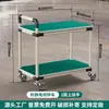 Carrito de vuelco antiestático Plataforma de material Carrito de plataforma Carrito de herramientas multicapa Estante de materiales Carrito de vuelco para taller con ruedas