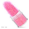 Juego de 12 lentejuelas con purpurina y polvo láser degradado para decoración de uñas con diseño de explosiones transfronterizas en color rosa